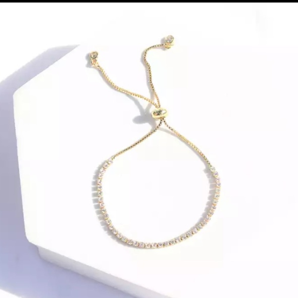 Tennis Gold Bracelet for Women